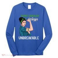 Traumatic Brain Injury Awareness Warrior Unbreakable Gift Long Sleeve Shirt thumb 0