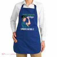Traumatic Brain Injury Awareness Warrior Unbreakable Gift Apron thumb 2