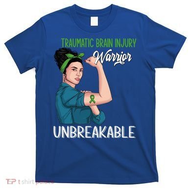 Traumatic Brain Injury Awareness Warrior Unbreakable Gift T-Shirt