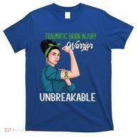 Traumatic Brain Injury Awareness Warrior Unbreakable Gift T-Shirt thumb 0