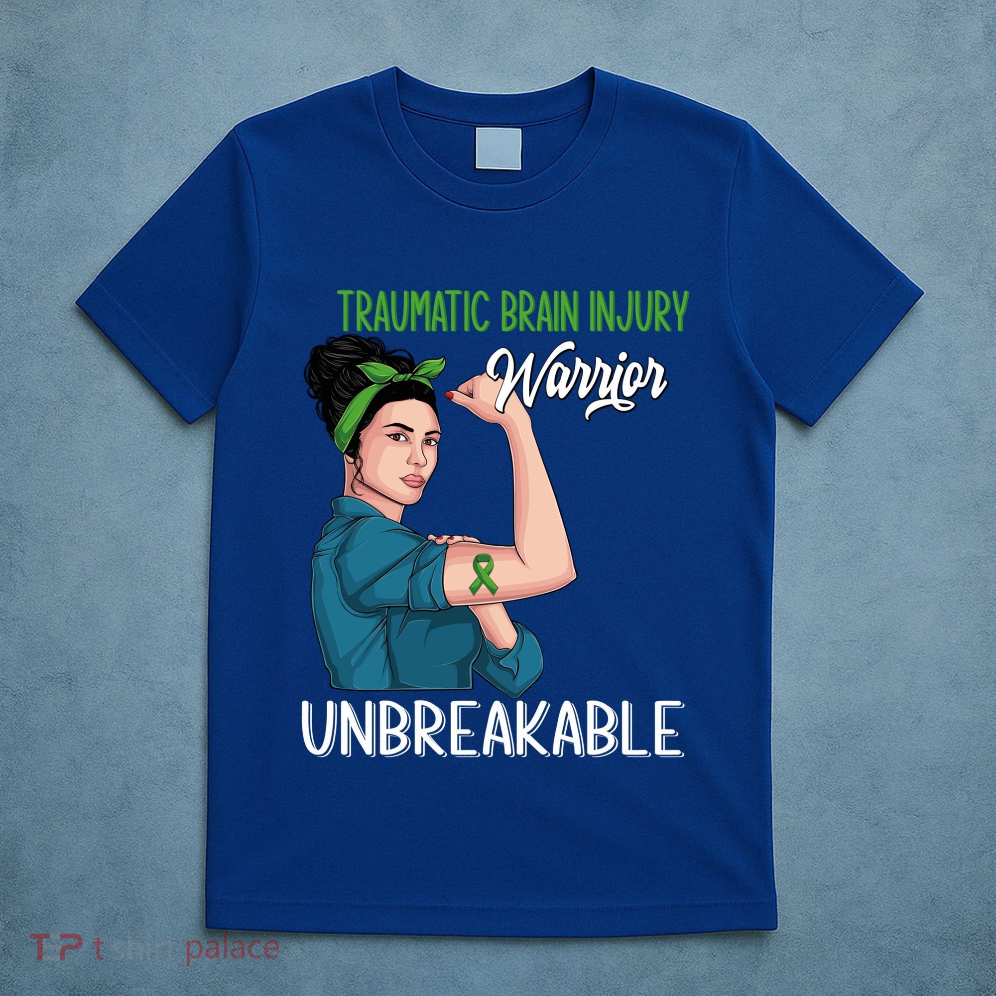 Traumatic Brain Injury Awareness Warrior Unbreakable Gift T-Shirt