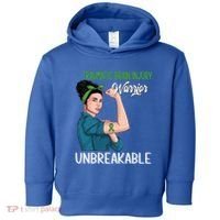 Traumatic Brain Injury Awareness Warrior Unbreakable Gift Toddler Hoodie thumb 0