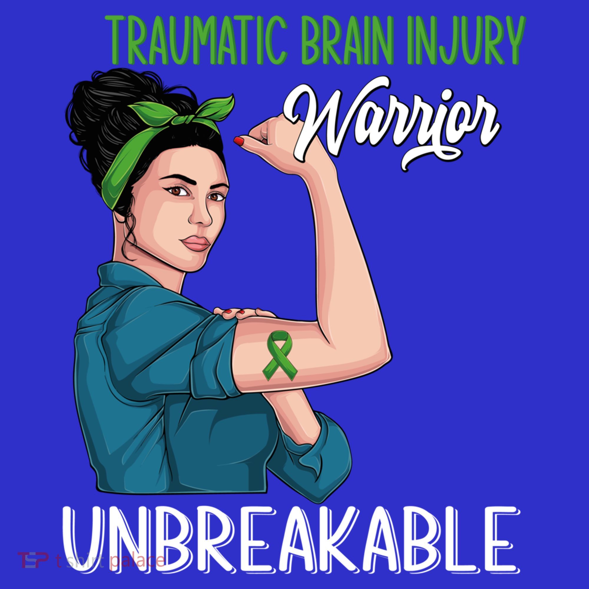 Traumatic Brain Injury Awareness Warrior Unbreakable Gift Tank Top
