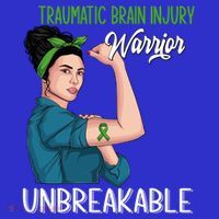 Traumatic Brain Injury Awareness Warrior Unbreakable Gift Women's T-Shirt thumb 6