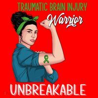 Traumatic Brain Injury Awareness Warrior Unbreakable Gift Santa Hat thumb 1