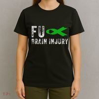 Traumatic Brain Injury Awareness Fu Traumatic Brain Injury T-Shirt thumb 4