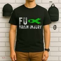 Traumatic Brain Injury Awareness Fu Traumatic Brain Injury T-Shirt thumb 6