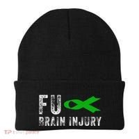 Traumatic Brain Injury Awareness Fu Traumatic Brain Injury Beanie thumb 0