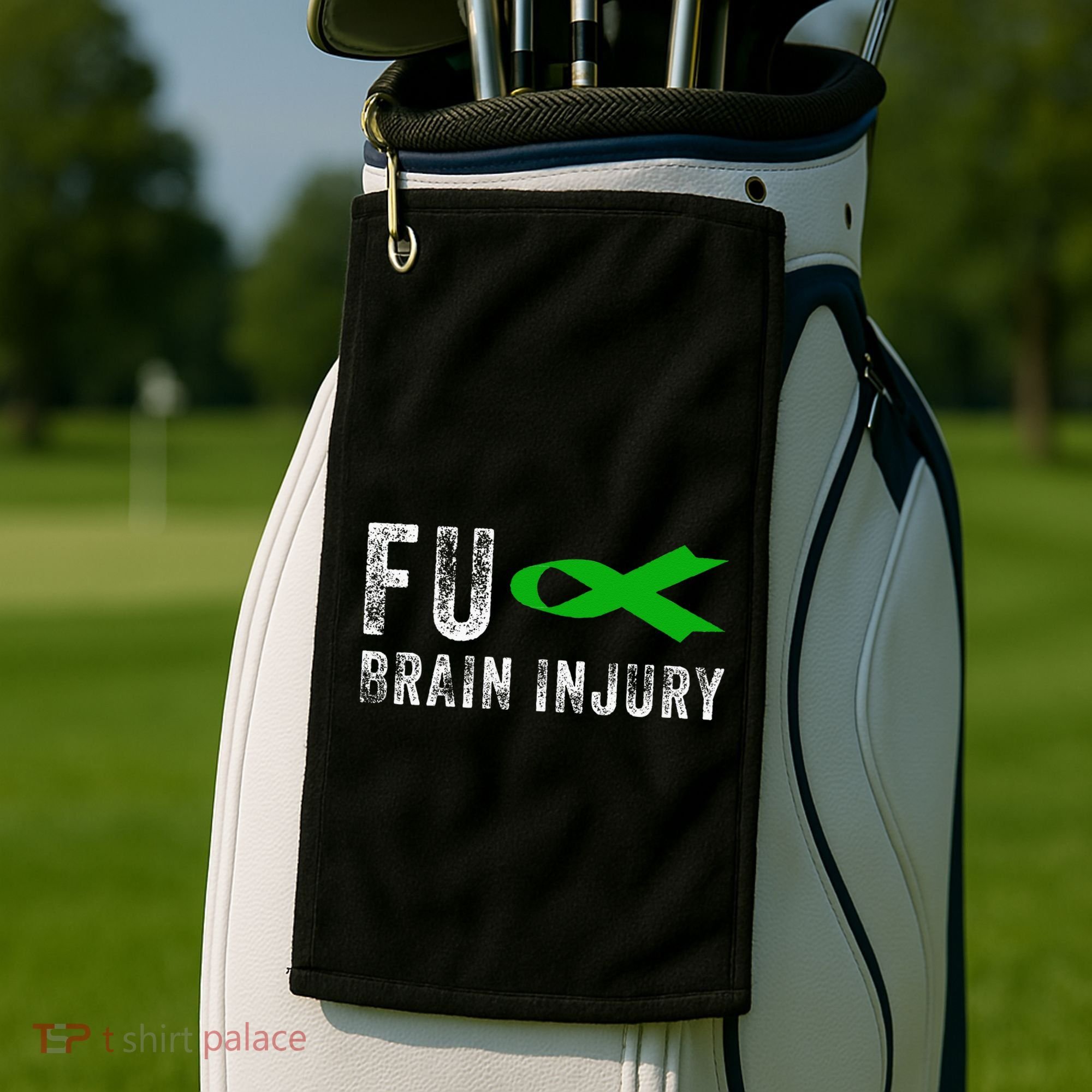Traumatic Brain Injury Awareness Fu Traumatic Brain Injury Golf Towel
