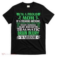 Traumatic Brain Injury Awareness Ribbon Mom Tbi Gift T-Shirt thumb 0