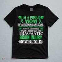 Traumatic Brain Injury Awareness Ribbon Mom Tbi Gift T-Shirt thumb 5