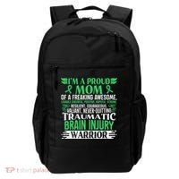 Traumatic Brain Injury Awareness Ribbon Mom Tbi Gift Backpack thumb 0