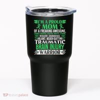 Traumatic Brain Injury Awareness Ribbon Mom Tbi Gift Tumbler thumb 0