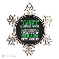 Traumatic Brain Injury Awareness Ribbon Mom Tbi Gift Ornament thumb 0