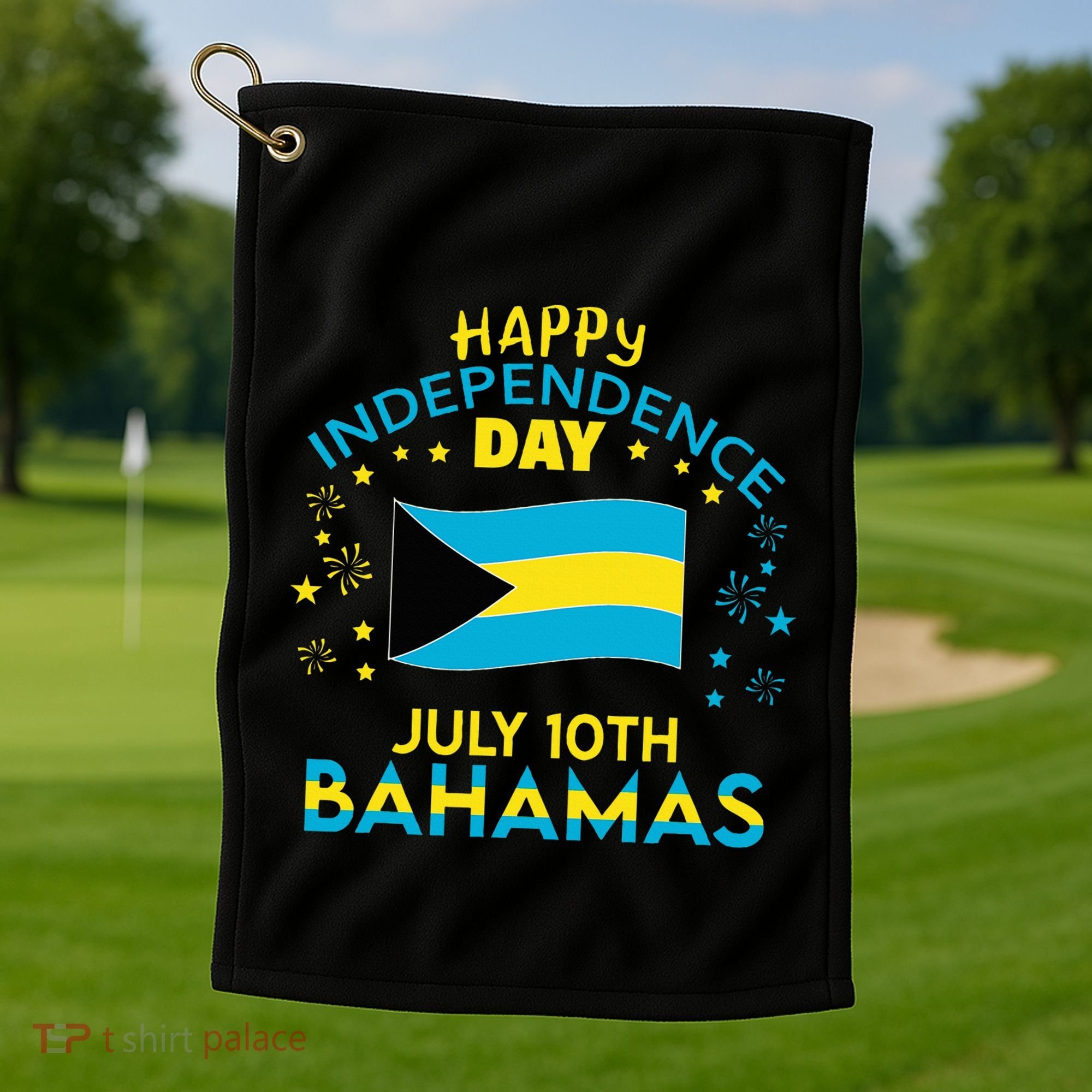 The Bahamas Independence Day Bahamian Pride The Bahamas Flag Golf Towel