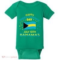The Bahamas Independence Day Bahamian Pride The Bahamas Flag Baby Bodysuit thumb 0