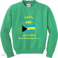 The Bahamas Independence Day Bahamian Pride The Bahamas Flag Kids Sweatshirt thumb 0