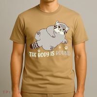 The Body Is Round Pallas Cat Funny Cute Pallas Cat Lover T-Shirt thumb 3