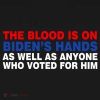 The Blood Is On Biden's Hands Sweatshirt thumb 3