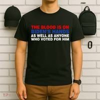 The Blood Is On Biden's Hands T-Shirt thumb 6