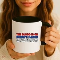 The Blood Is On Biden's Hands Coffee Mug thumb 3
