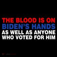 The Blood Is On Biden's Hands Coffee Mug thumb 5