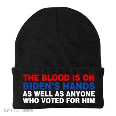 The Blood Is On Biden's Hands Beanie