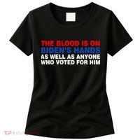 The Blood Is On Biden's Hands Women's T-Shirt thumb 0