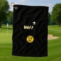 The Buzz Is Not From The Bees Golf Towel thumb 1