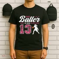 This Baller Is Now 13 Year Old Basketball 13th Birthday Girl T-Shirt thumb 6