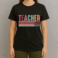 Teacher Believer Innovator Motivator Educator Teacher Life Back To School T-Shirt thumb 4
