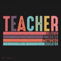 Teacher Believer Innovator Motivator Educator Teacher Life Back To School Coaster thumb 2