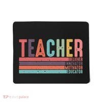 Teacher Believer Innovator Motivator Educator Teacher Life Back To School Mousepad thumb 0