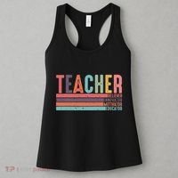 Teacher Believer Innovator Motivator Educator Teacher Life Back To School Women's Tank Top thumb 3