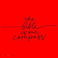 The Bible Is Our Compass Christianity Faith Santa Hat thumb 1