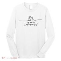 The Bible Is Our Compass Christianity Faith Long Sleeve Shirt thumb 0