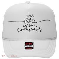 The Bible Is Our Compass Christianity Faith Hat thumb 0
