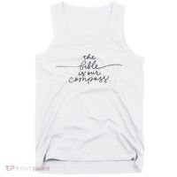 The Bible Is Our Compass Christianity Faith Tank Top thumb 0