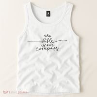 The Bible Is Our Compass Christianity Faith Tank Top thumb 2