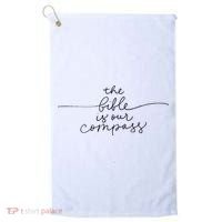 The Bible Is Our Compass Christianity Faith Golf Towel thumb 0