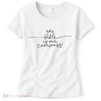 The Bible Is Our Compass Christianity Faith Women's T-Shirt thumb 0