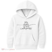 The Bible Is Our Compass Christianity Faith Kids Hoodie thumb 0