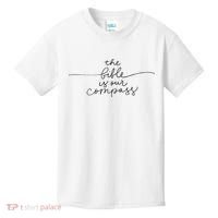 The Bible Is Our Compass Christianity Faith Kids T-Shirt thumb 0