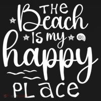 The Beach Is My Happy Place Great Gift Women's Hoodie thumb 2