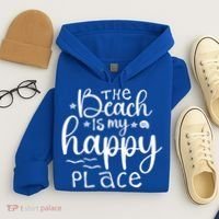 The Beach Is My Happy Place Great Gift Hoodie thumb 4