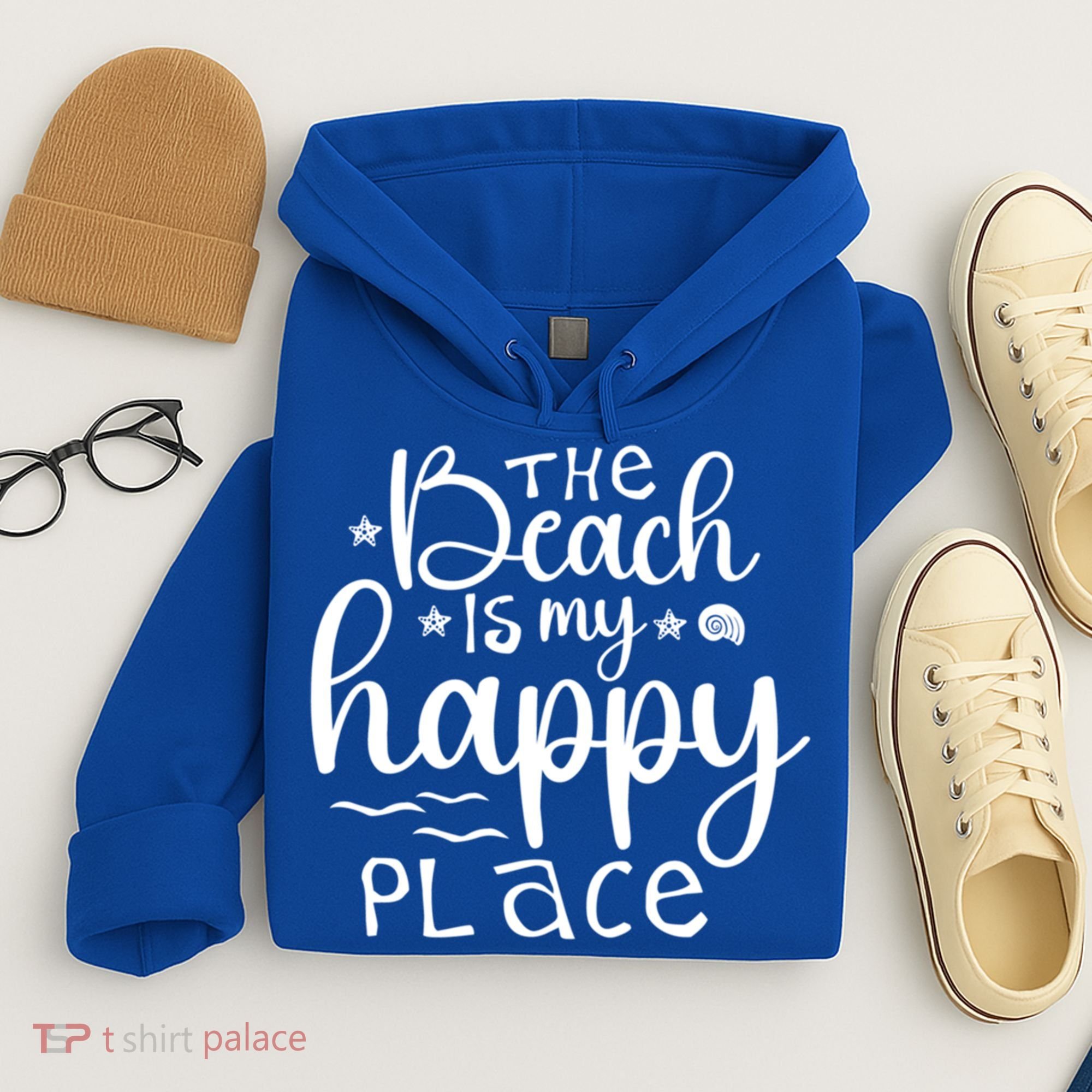 The Beach Is My Happy Place Great Gift Hoodie