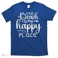 The Beach Is My Happy Place Great Gift T-Shirt thumb 0