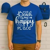 The Beach Is My Happy Place Great Gift T-Shirt thumb 6
