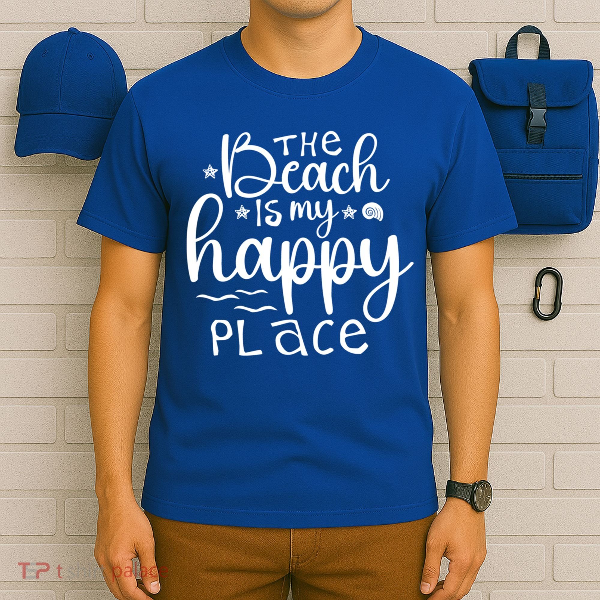 The Beach Is My Happy Place Great Gift T-Shirt
