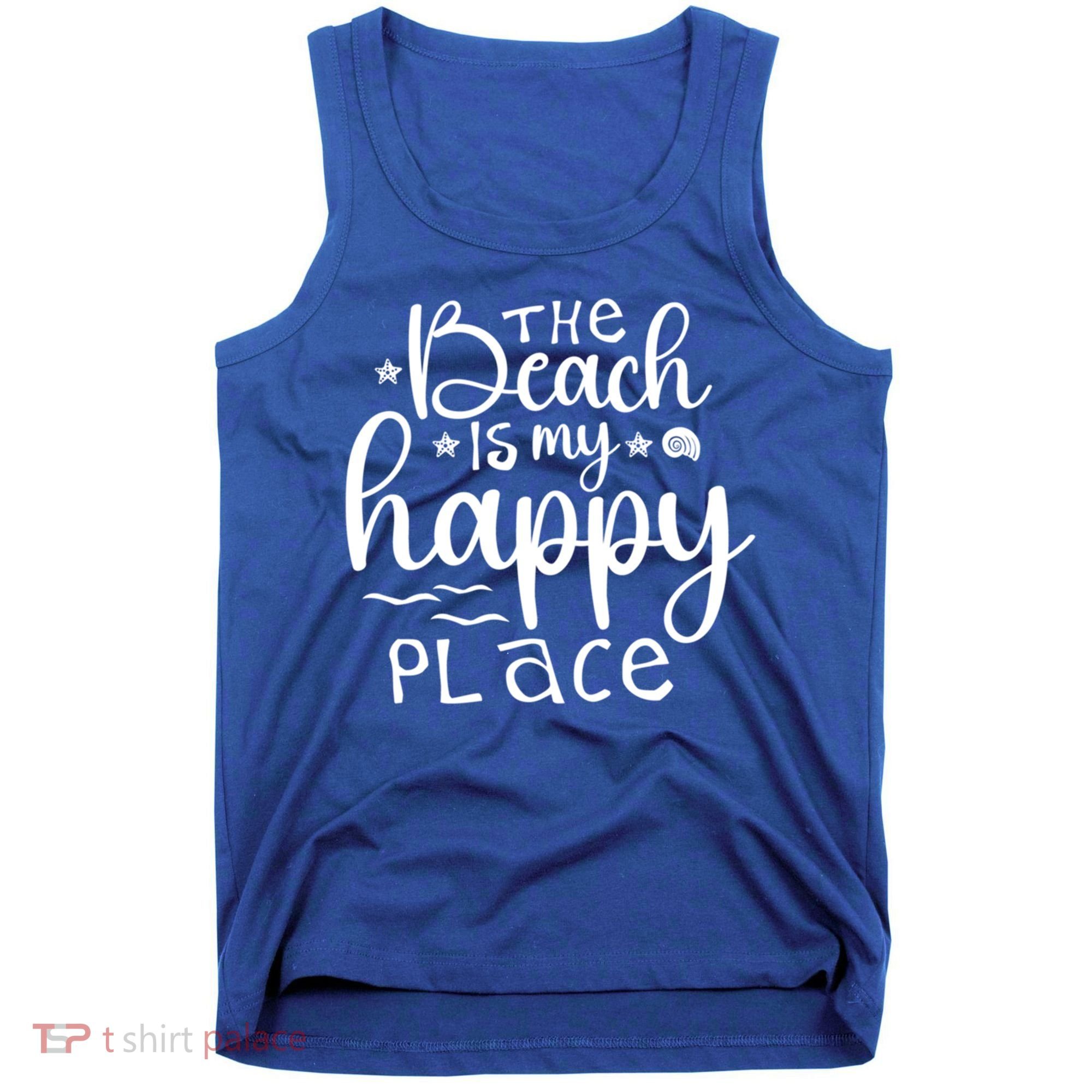 The Beach Is My Happy Place Great Gift Tank Top